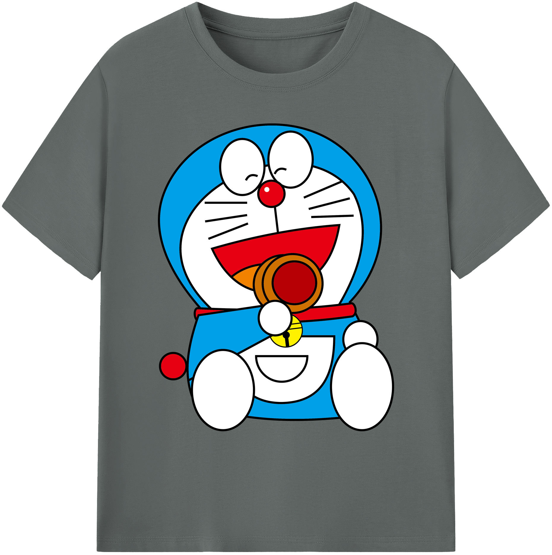 （画像用） ドラえもん Doraemon 綿100％ メンズ半袖Tシャツ｜肌触りやわらか＆通気性